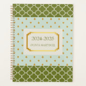 Pastel Spring Geometric Personalisiert Planner Planer (Vorderseite)