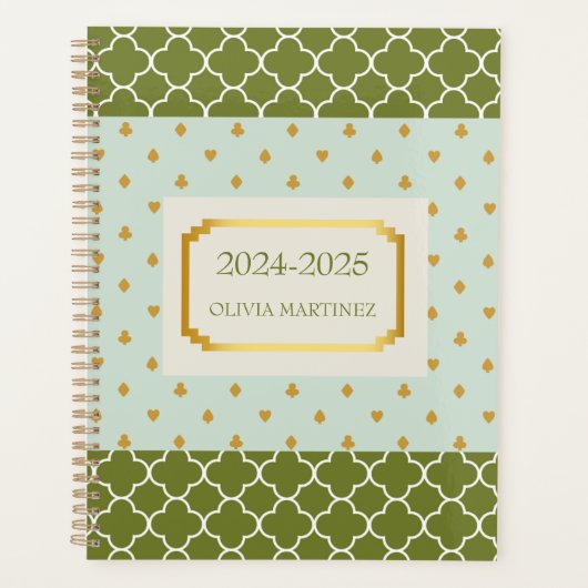 Pastel Spring Geometric Personalisiert Planner Planer (Vorderseite)