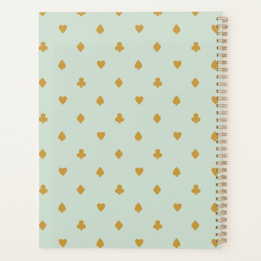 Pastel Spring Geometric Personalisiert Planner Planer (Rückseite)