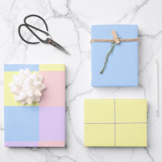 Pastel Spring Geschenkpapier Set (Vorderseite)