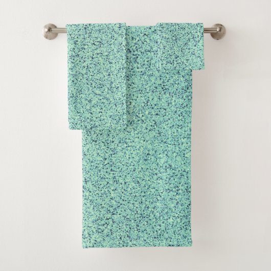 Pastel Spring Green Concrete Textur Badhandtuch Set (Insitu)