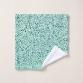 Pastel Spring Green Concrete Textur Badhandtuch Set (Waschlappen)