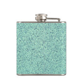 Pastel Spring Green Concrete Textur Flachmann (Rückseite)