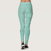 Pastel Spring Green Concrete Textur Leggings (Rückseite)