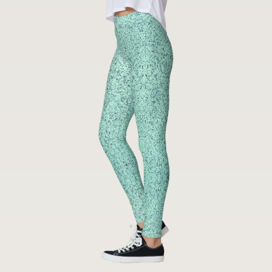 Pastel Spring Green Concrete Textur Leggings (Links)