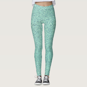 Pastel Spring Green Concrete Textur Leggings