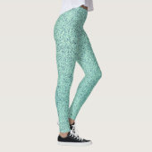 Pastel Spring Green Concrete Textur Leggings (Rechts)