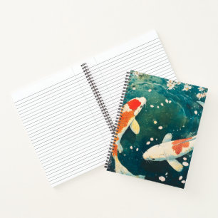 Pastel Spring Koi Blossom Notizblock