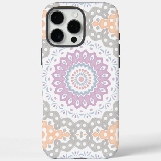 Pastel Spring Mandala Muster in Soft Symmetrie Case-Mate iPhone Hülle (Rückseite)