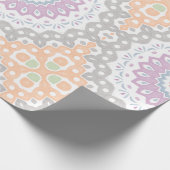 Pastel Spring Mandala Muster in Soft Symmetrie Geschenkpapier (Ecke)