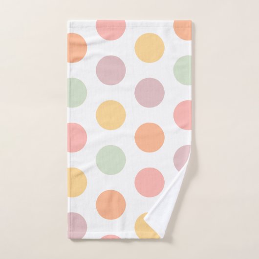Pastel Spring Polka-Dots Badetücher Badhandtuch Set (Handtuch)