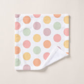 Pastel Spring Polka-Dots Badetücher Badhandtuch Set (Waschlappen)