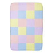 Pastel Spring Schachbretts Badematte (Vorderseite Vertikal)