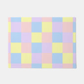 Pastel Spring Schachbretts Fußmatte (Vorderseite)