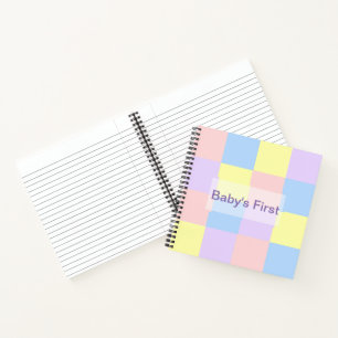 Pastel Spring Schachbretts Notizblock
