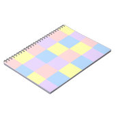 Pastel Spring Schachbretts Notizblock (Linke Seite)