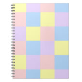 Pastel Spring Schachbretts Notizblock (Vorderseite)