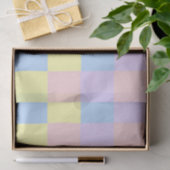 Pastel Spring Schachbretts Seidenpapier (Geschenk)