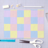 Pastel Spring Schachbretts Seidenpapier (Handwerk)