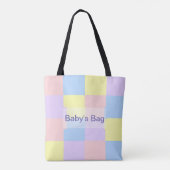 Pastel Spring Schachbretts Tasche (Rückseite)