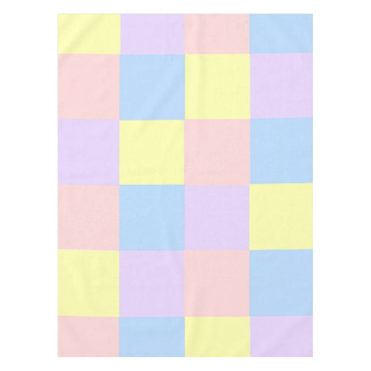 Pastel Spring Schachbretts Tischdecke (Vorderseite)
