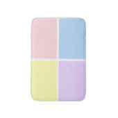 Pastel Spring Squares Badematte (Vorderseite Vertikal)