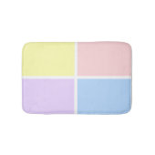 Pastel Spring Squares Badematte (Vorderseite)