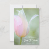 Pastel Spring Tulip Blume gemeinsam Gedächtnisbeer Mitteilungskarte (Vorderseite)