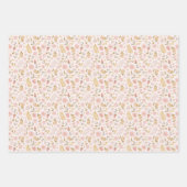 Pastel Spring Wildblume Geschenkpapier Set (Vorderseite)