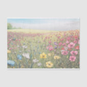 Pastel Spring Wildblume Meadow Decoupage Seidenpapier (Vorderseite)
