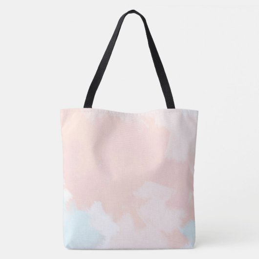 Pastel Springtime Monogramm-Tasche Tasche (Rückseite)
