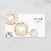 Pastel Sprinkle Dounut Sweet Leckerei Template Visitenkarte (Vorderseite)