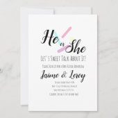 Pastel Sprinkles Geschlecht offenbaren, dass er od Einladung (Vorderseite)