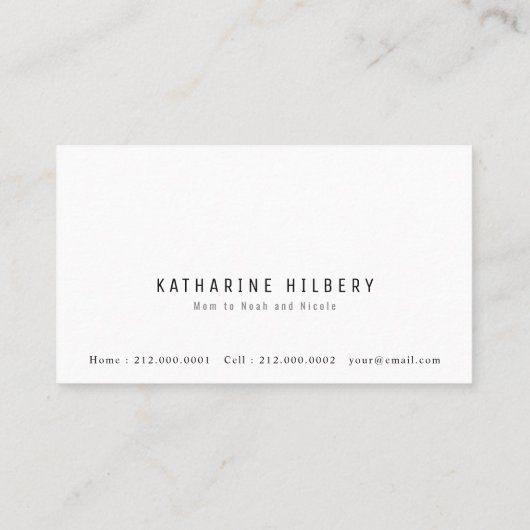 Pastel Sprinkles Pink Mommy Business Card Visitenkarte (Rückseite)