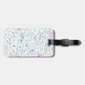 Pastel Spritzer Confetti Print Gepäckanhänger (Rückseite horizontal)