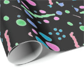 Pastel Spritzer Confetti Print Geschenkpapier (Rolleneckpunkt)