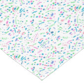 Pastel Spritzer Confetti Print Mittelgroßer Tischläufer (Ecke)