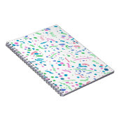 Pastel Spritzer Confetti Print Notizblock (Rechte Seite)