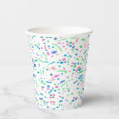 Pastel Spritzer Confetti Print Paper Cup Pappbecher (Vorderseite)