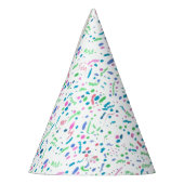 Pastel Spritzer Confetti Print Partyhütchen (Links)