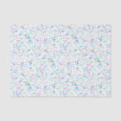 Pastel Spritzer Confetti Print Seidenpapier (Vorderseite)