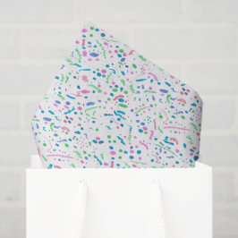 Pastel Spritzer Confetti Print Seidenpapier
