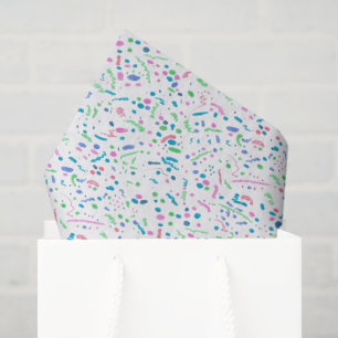 Pastel Spritzer Confetti Print Seidenpapier