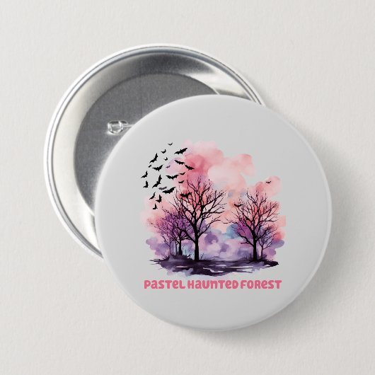 Pastel Spuk Forest Button (Vorne & Hinten)
