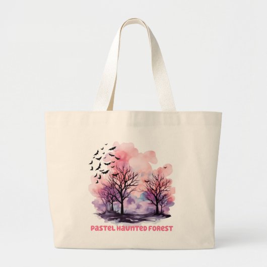 Pastel Spuk Forest Jumbo Stoffbeutel (Vorne)