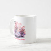 Pastel Spuk Forest Kaffeetasse (Vorderseite Links)