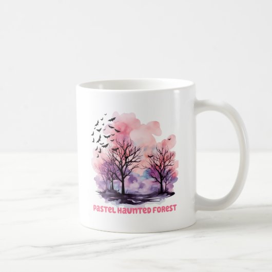 Pastel Spuk Forest Kaffeetasse (Rechts)