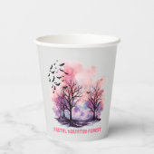Pastel Spuk Forest Pappbecher (Rückseite)