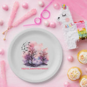 Pastel Spuk Forest Pappteller (Party)
