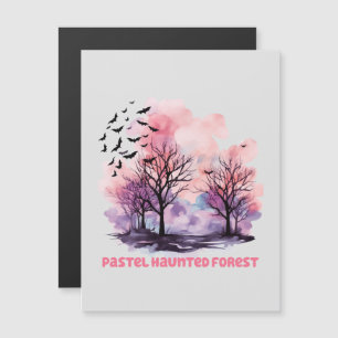 Pastel Spuk Forest - Spooky-Niedliche Pastelle Lil Magnetkarte
